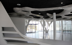 Aufsehenerregende neue Architektur beim Lehrbauhof Salzburg. 